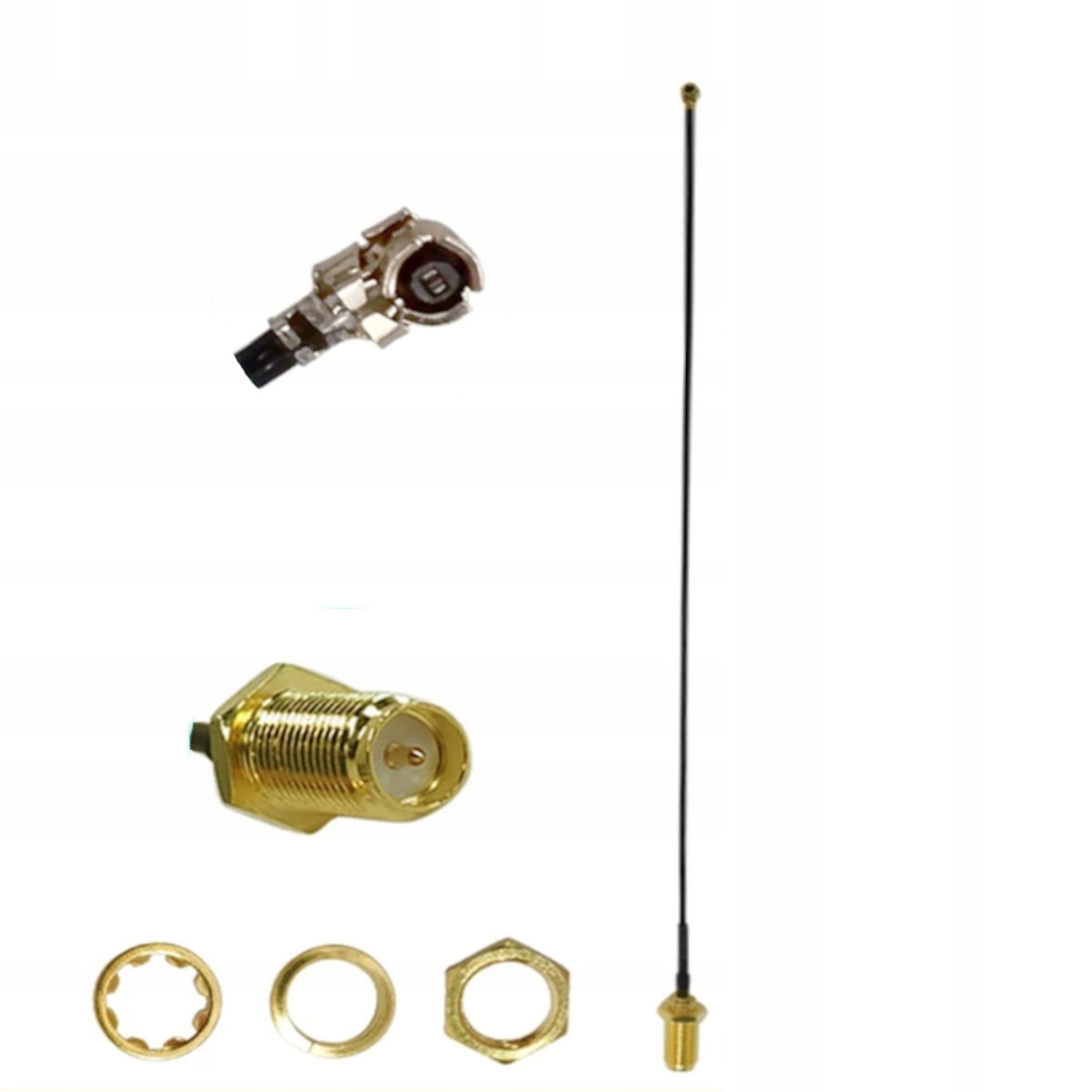 

Adapter U.fl Ipex Ipx Sma Rp Żeńskie 1,13mm 20cm