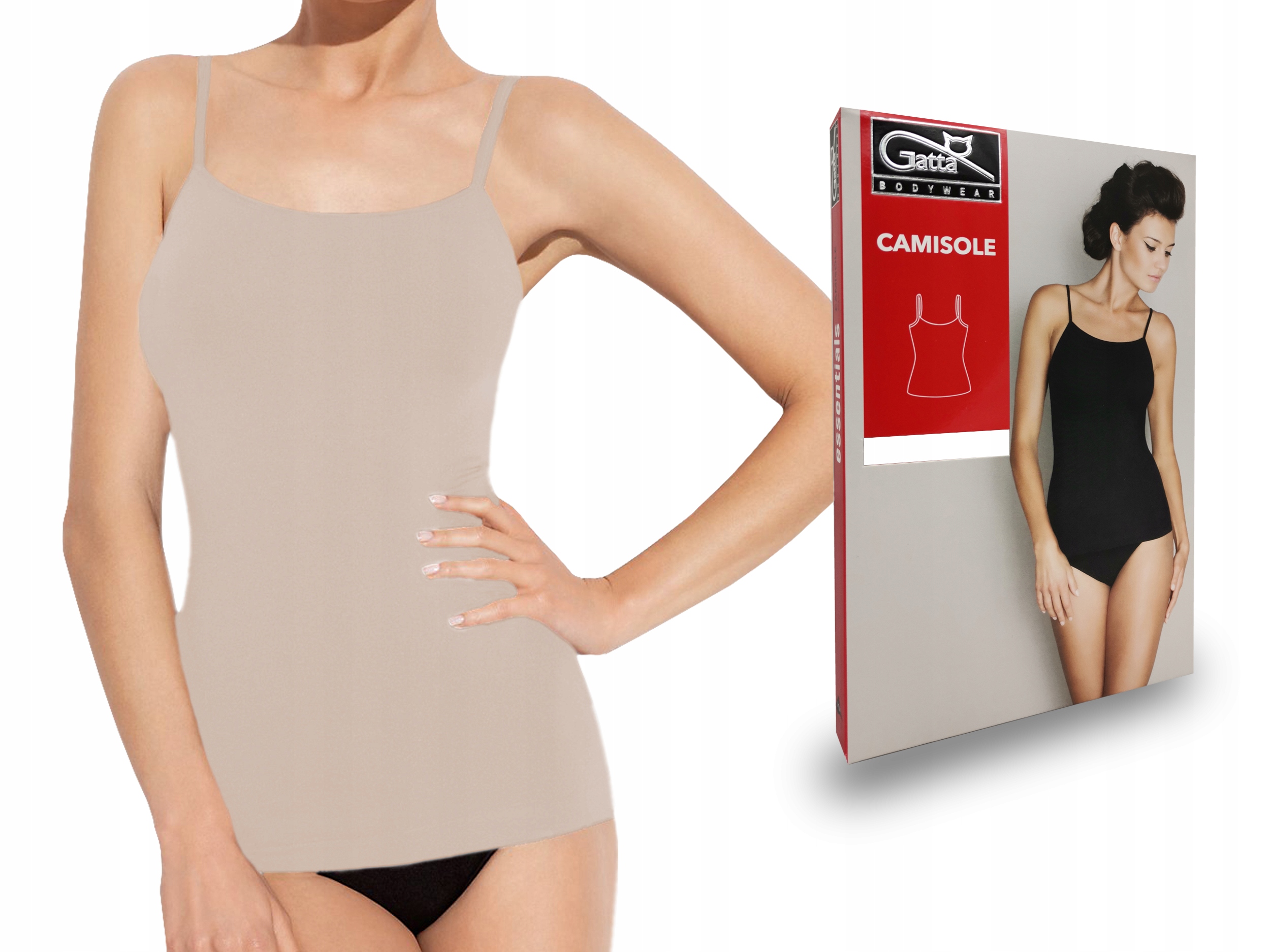 

Top na ramiączkach Gatta Camisole, beżowa, S