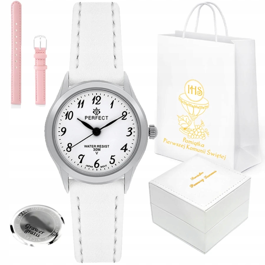 Dětské hodinky Perfect LXC009S-13 Ideální Jako Dárek K K Prvnímu Svatému Přijímání 2 Řemínky