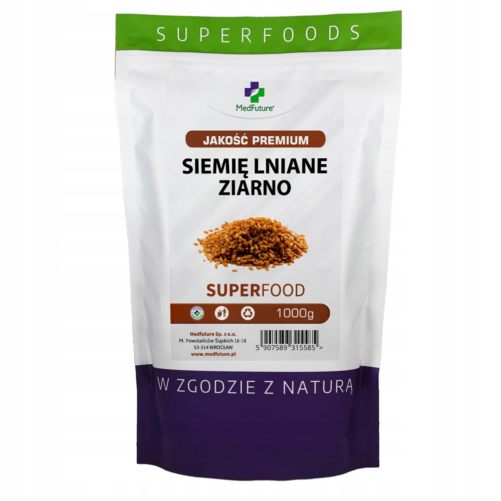 

Siemię lniane ziarno lnu Czyste 1 kg