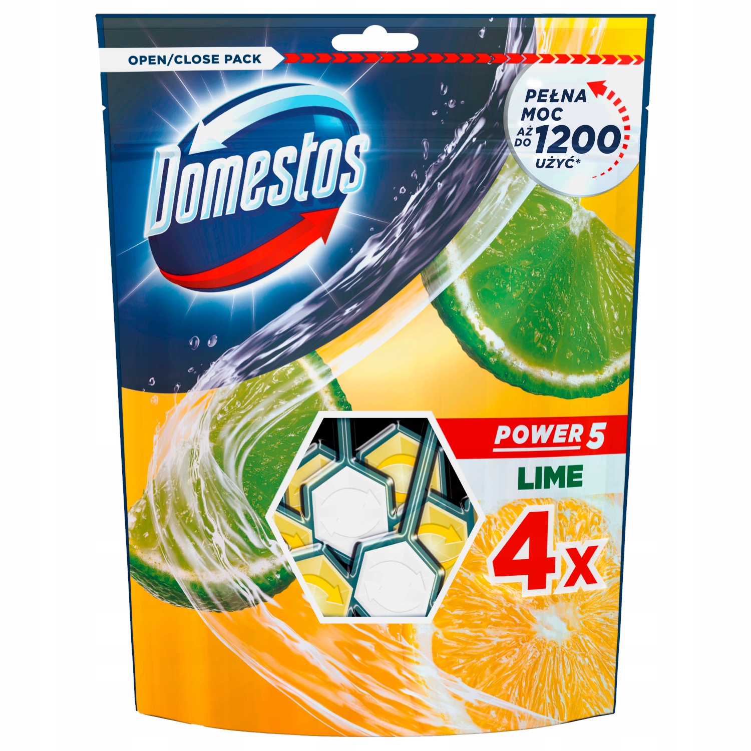

Domestos Power 5 Lime Zawieszka do Wc 4x0,55kg