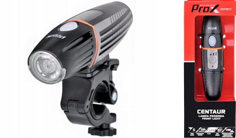 Výkonná Přední Lampa Prox Centaur 600Lm, Usb 2600 mAh