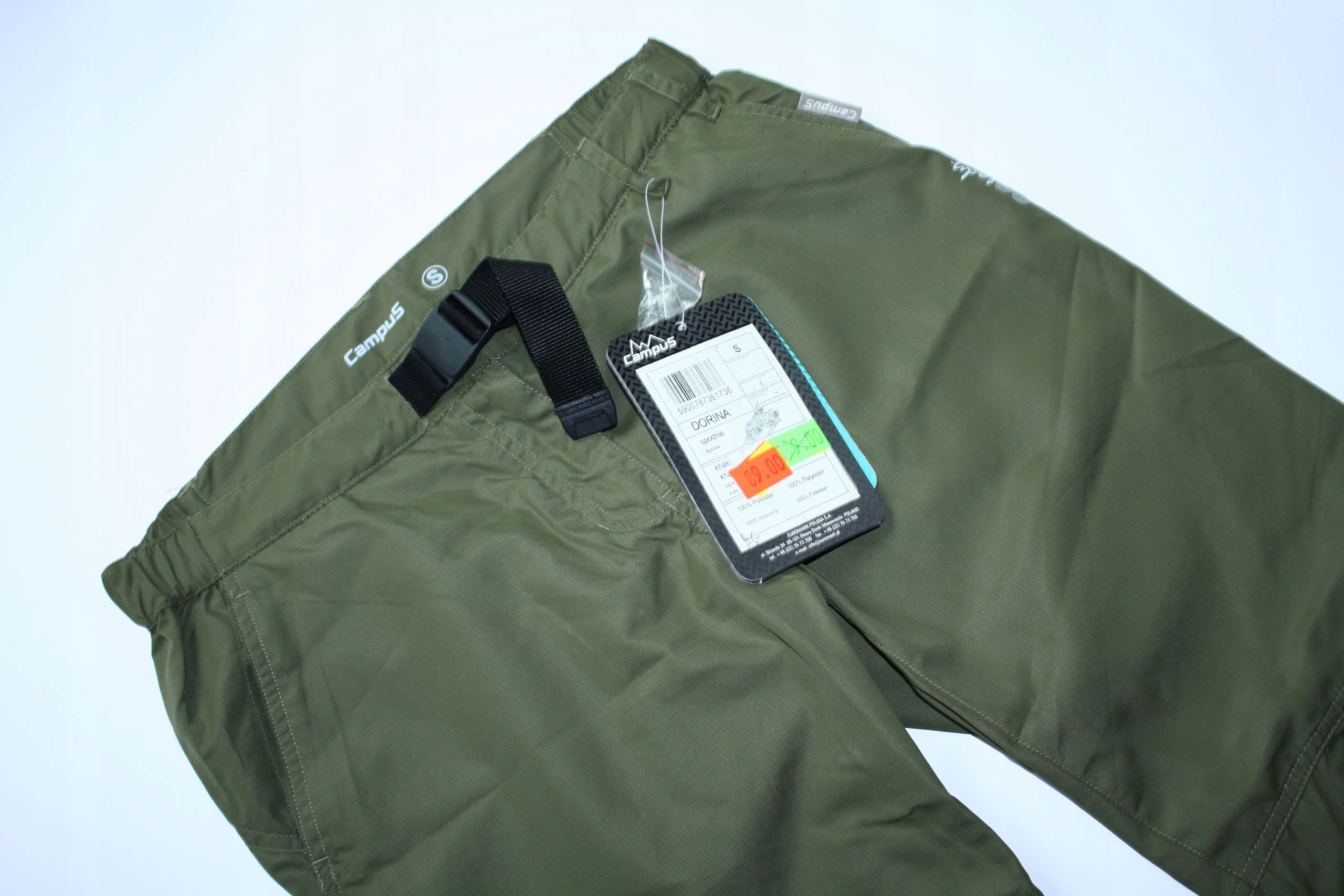 

Campus Dorina spodnie 3/4 trekking khaki M