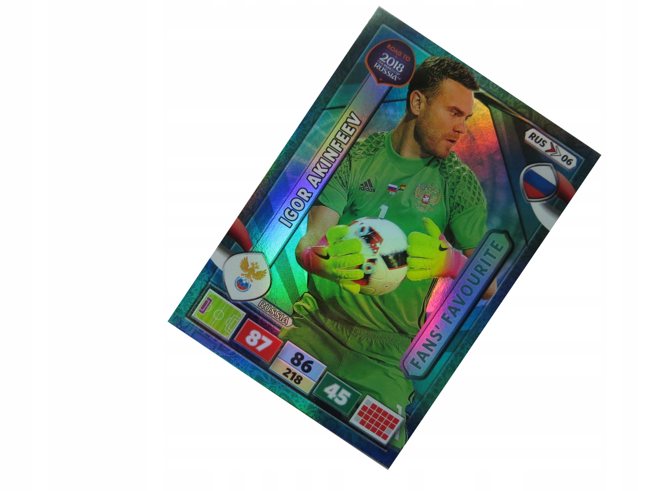 Panini Road To Fifa World Cup Russia 2018 Fans Favourite Akinfeev Rus 06