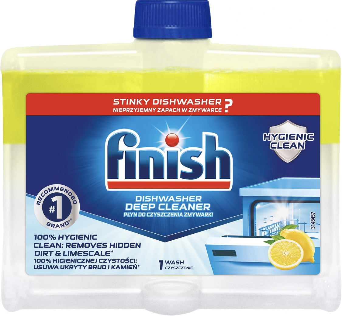 FINISH Płyn do czyszczenia zmywarki cytrynowy LEMON 250ml