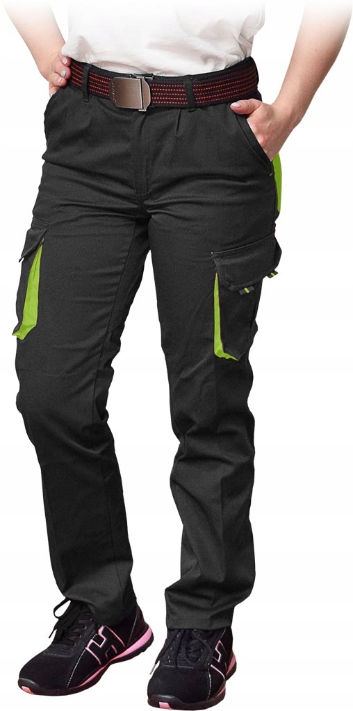 Damskie spodnie robocze ochronne elastyczne bojówki dla kobiet r. 38