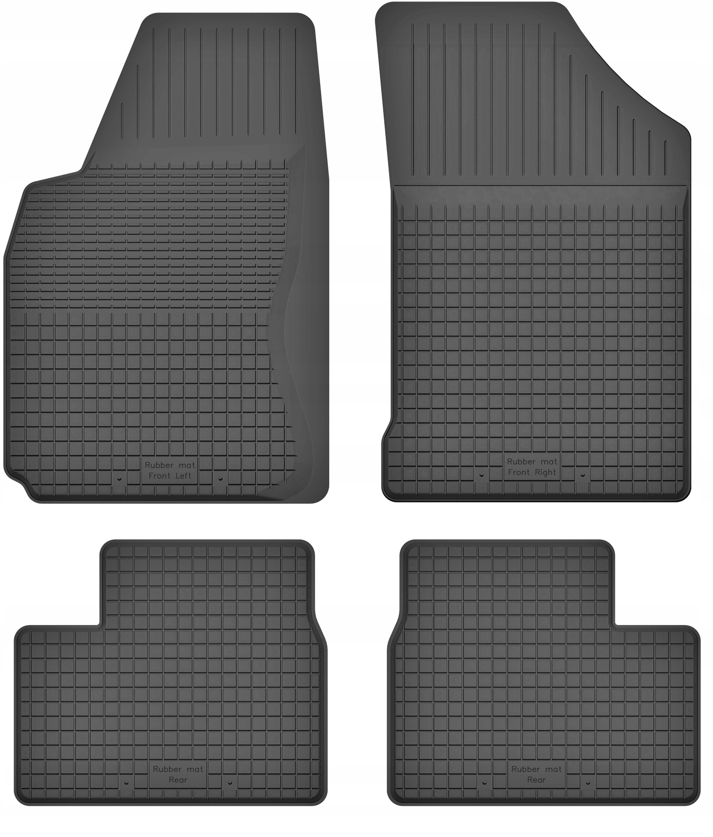 

Dywaniki gumowe wycieraczki do Opel Corsa C 00-06