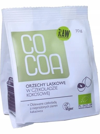 3x Cocoa Lískové ořechy v kokosové čokoládě Bio 70 g