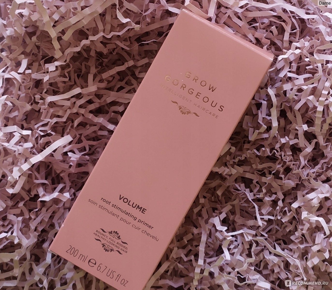 GROW GORGEOUS OBJĘTOŚĆ primer stymulujący cebulki 200ML do włosów Opakowanie butelka