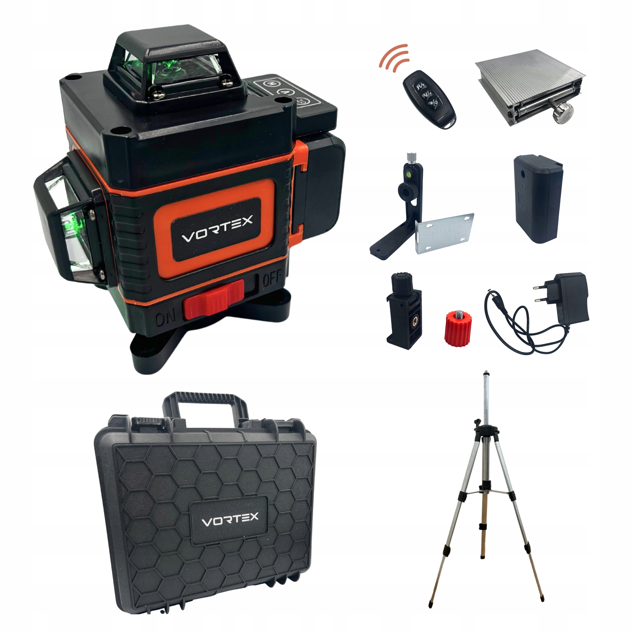 

Laser Krzyżowy 360 Poziomica 4D-16L Zielony Vortex