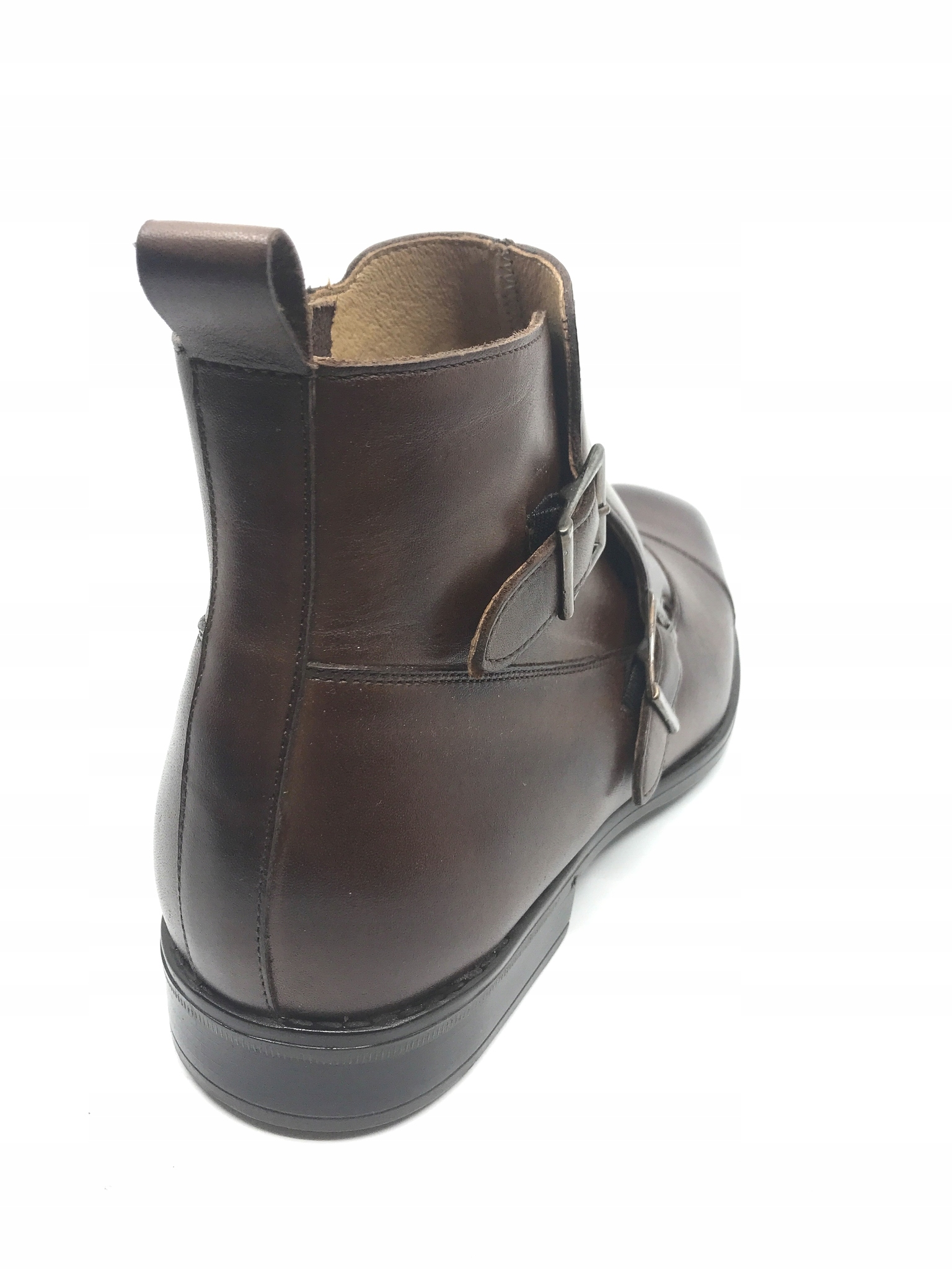 BUTY SZTYBLETY MĘSKIE SKÓRA BRĄZ 41 27,5 cm PAN Marka inna