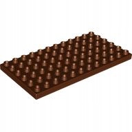 

Ls Nowe Lego Duplo Klocek Płytka 6X12 C Brązowy