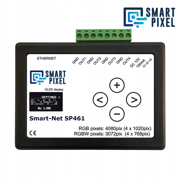 Ovládač SmartPixel pre koridorové Led pásky SP127-WS Rgb – 8 výstupov 5-24V