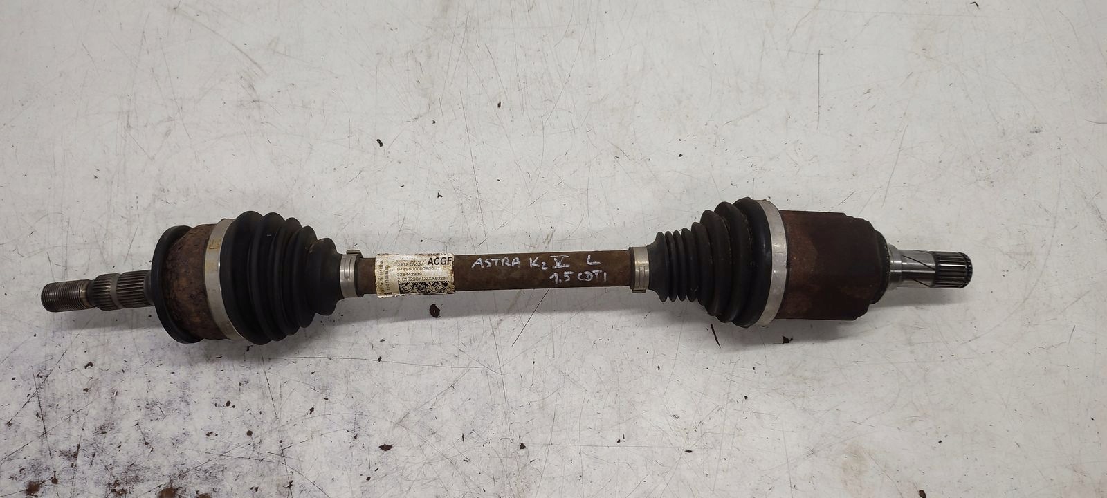 semi-axis left short. Opel Astra K LIFT 1,5 CDTI