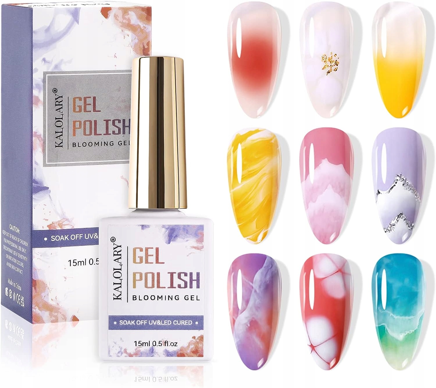 Clear Blooming Gel Lakier do paznokci, 15ml UV LED