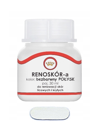 Farba do skóry lakier Renoskór 30ml bezbarwny połysk
