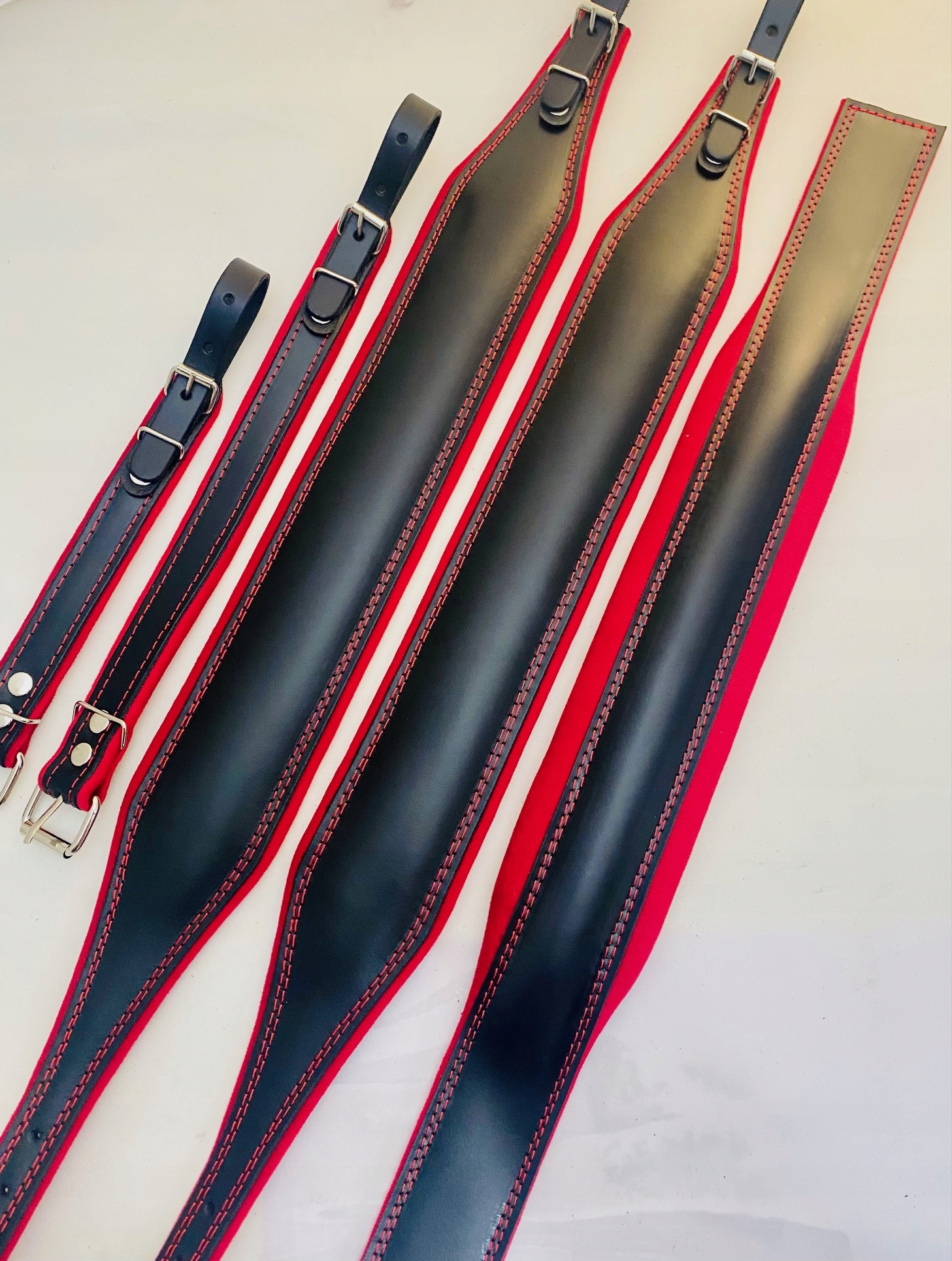 Kožené pásky akordeon 96-120 basů sada