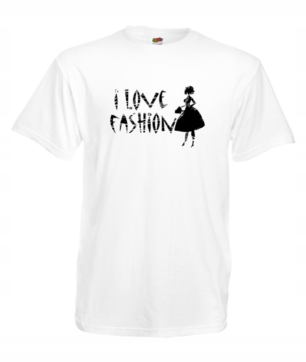 

S Koszulka Męska Fashion I Love Kocham Mode