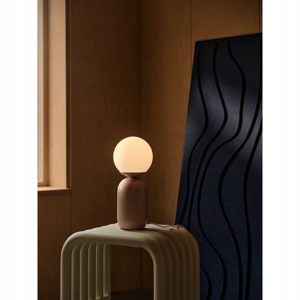 Stolní lampa Notti Dusty rose růžová E14 25W kovové sklo Nordlux