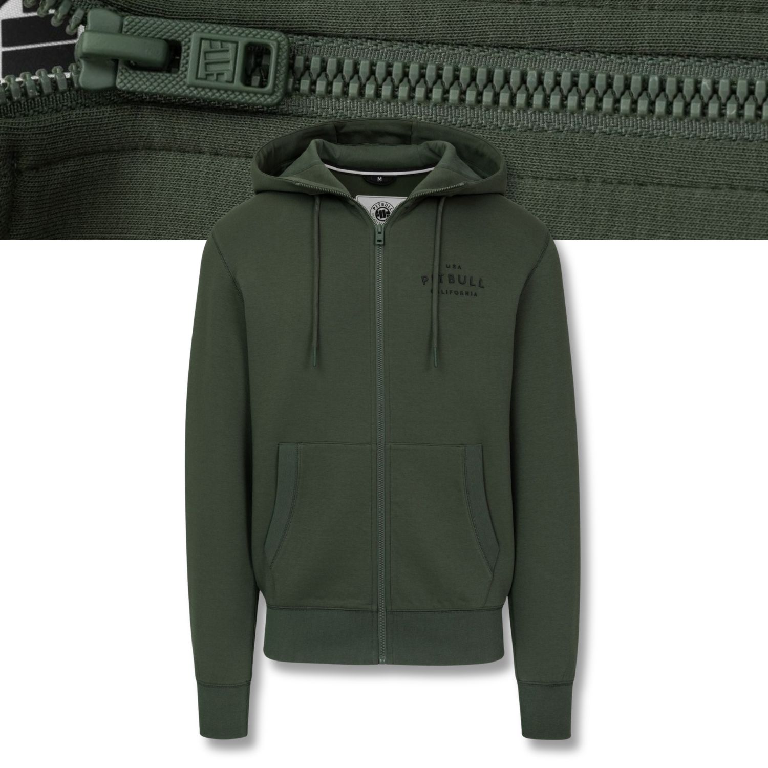 Pánská Rozepínací mikina s kapucí Pitbull Pohodlná tepláková mikina Sampson