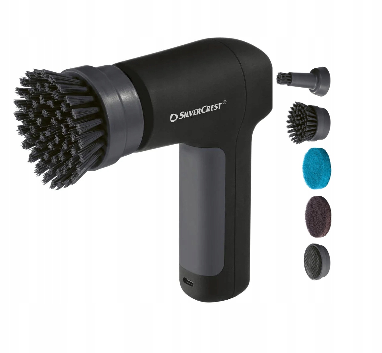 Levně Elektrický rotační kartáč na čištění Bezdrátový SilverCrest 4v1