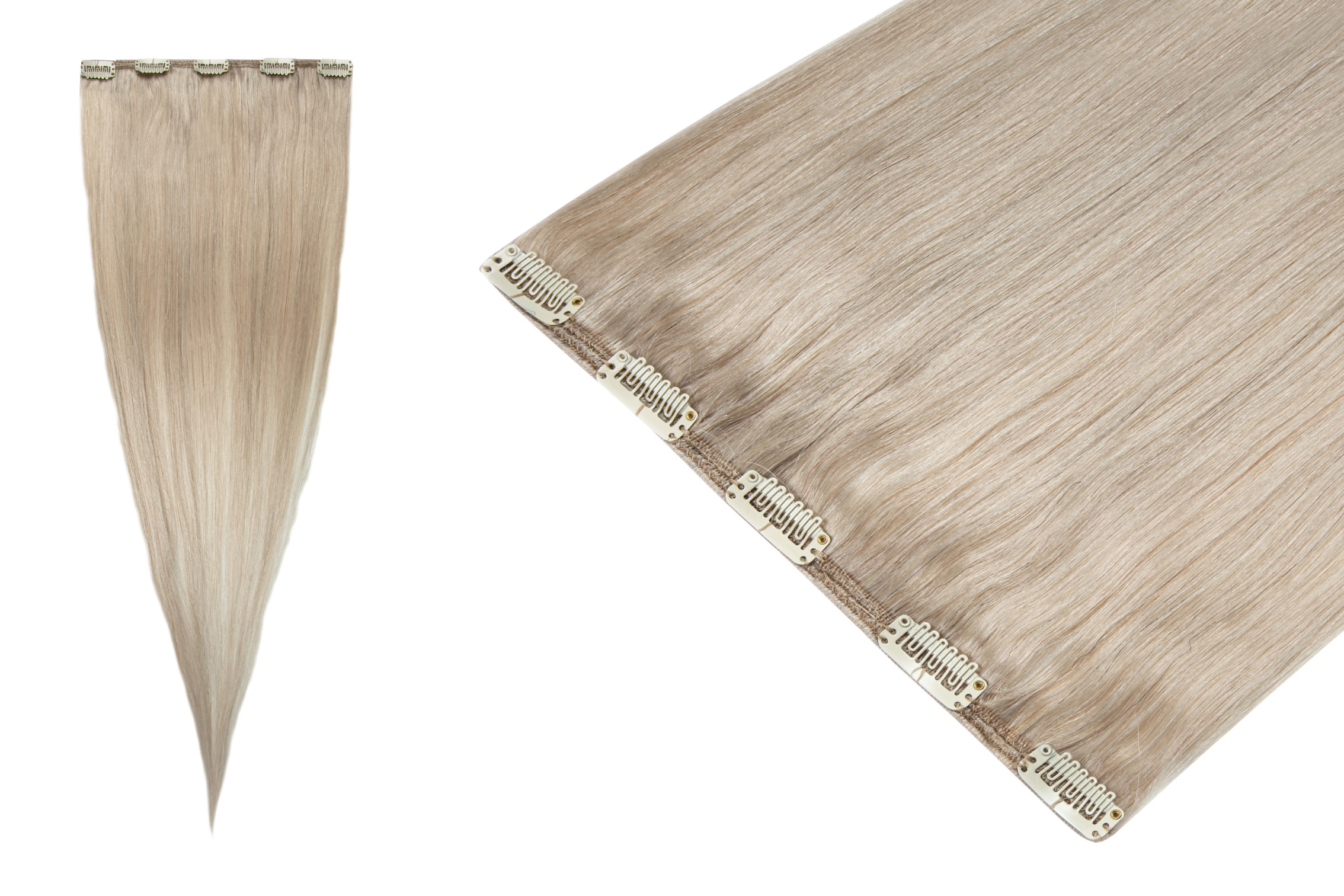 Clip In Příčesek Do Vlasů Přírodní připínáčky Klipsy 60 cm 1 páska 60 g BestHair