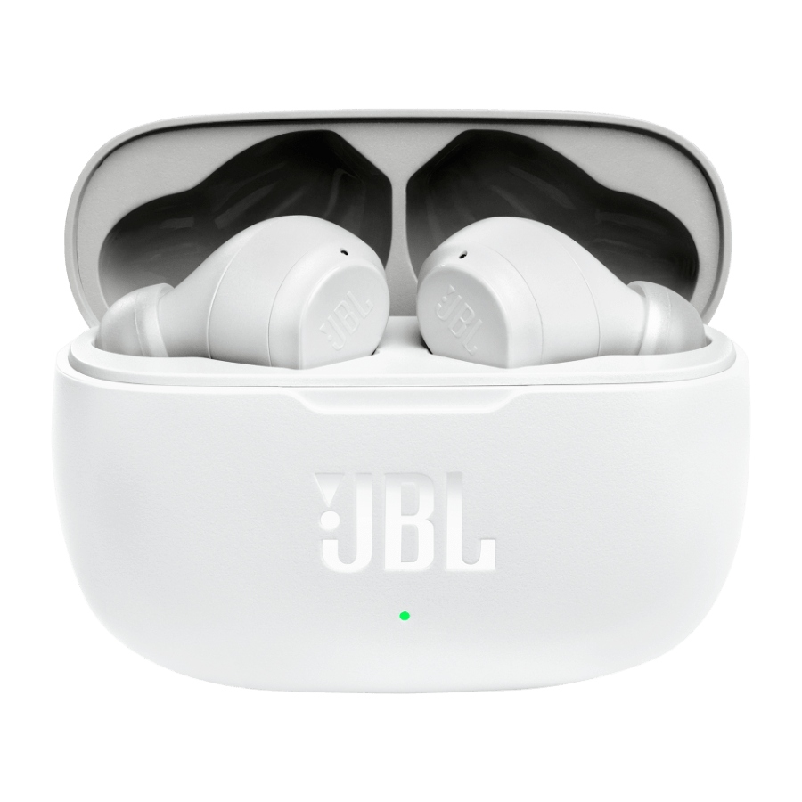 Słuchawki bezprzewodowe douszne JBL Vibe Beam BIAŁE White 32h Perfect Fit EAN (GTIN) 6925281961588