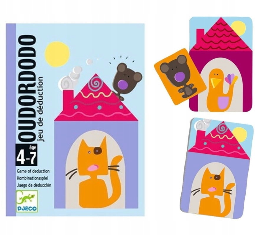 Gra Karciana dla Maluchów OUDORDODO Djeco 4-7 lat