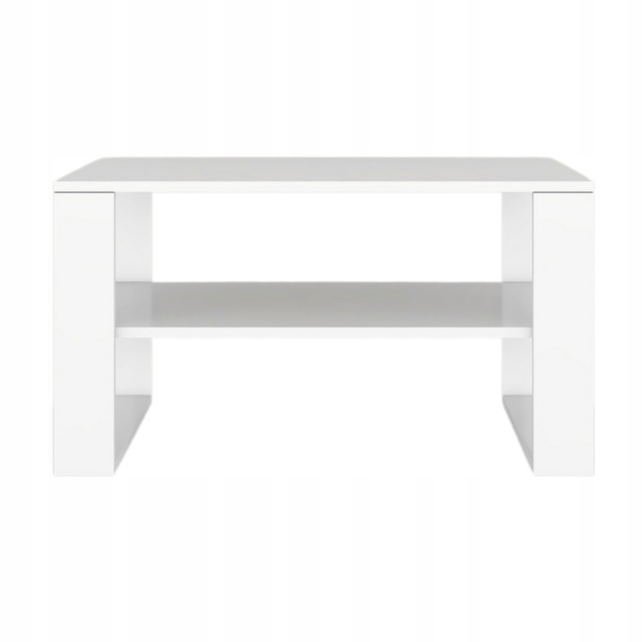 Moderní konferenční stolek, lavice do obývacího pokoje Loft Bílý, elegantní design