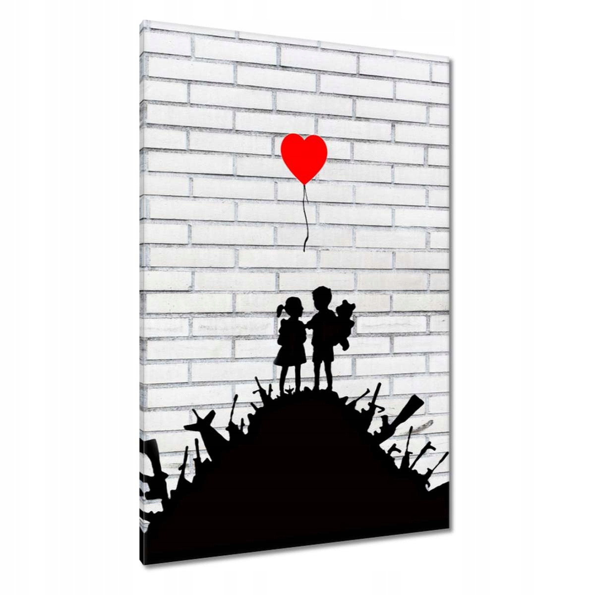 Obrazy 80x120 Banksy Sterta zbraně Balon