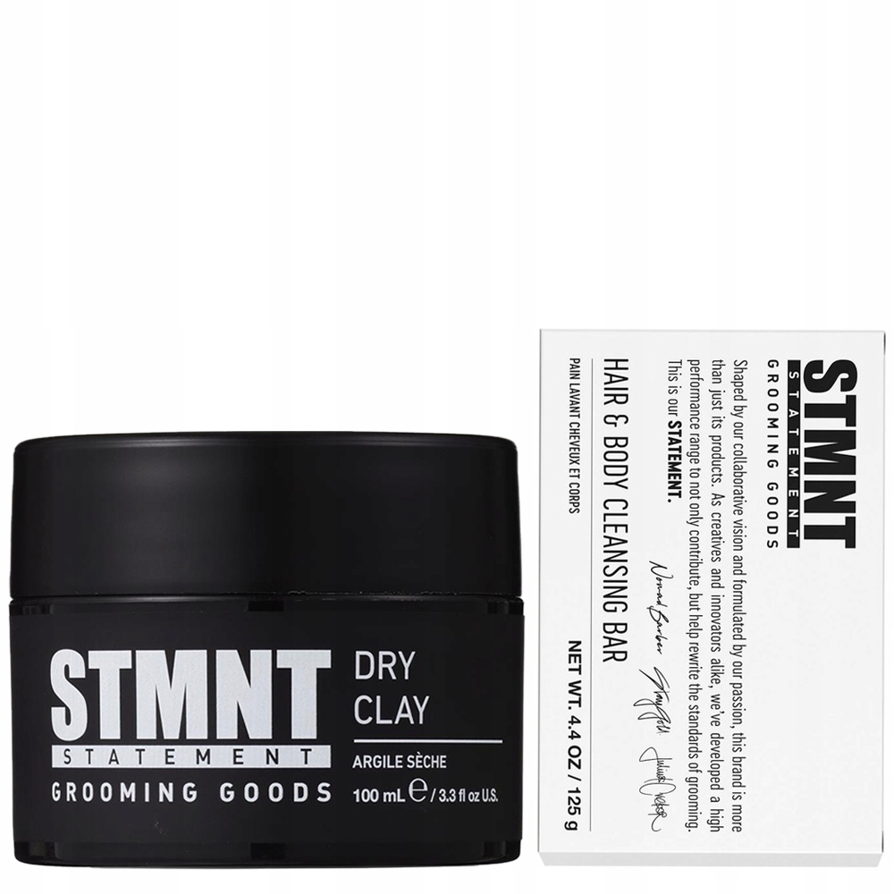Stmnt pánský set Dry Clay jíl 100 ml šampon v kostce na vlasy 125 g