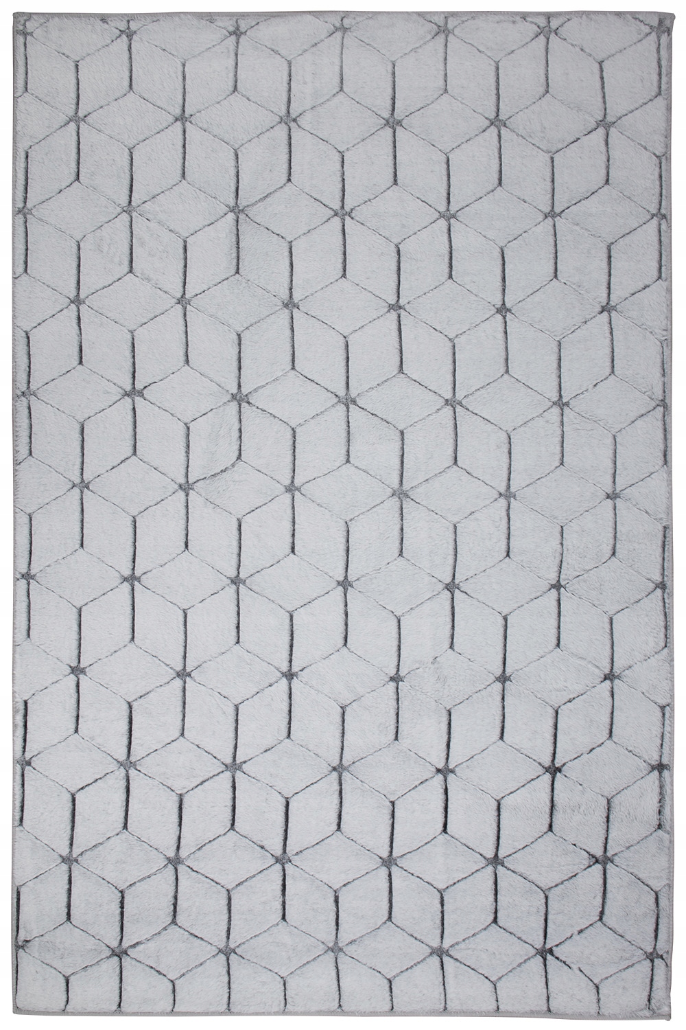 Nadýchaný koberec 80x140 Šedý koberec do obývacího pokoje s motivem zajíčka, Měkký Flís