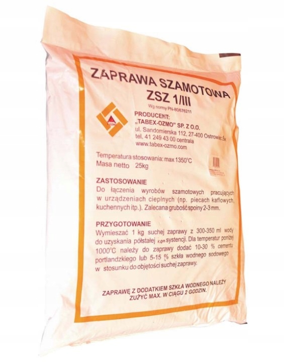 

Zaprawa Szamotowa 25 Kg