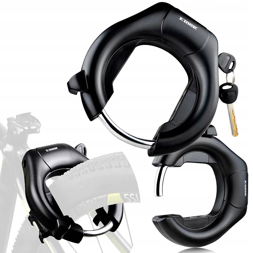 Zabezpieczenie Rowerowe Podkowa Blokada Koła blokada rowerowa z kluczem