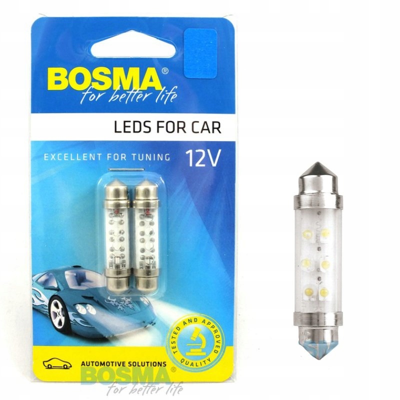 

Bosma Led 12V SV8,5 10X42 Rur.niebieska 2SZT