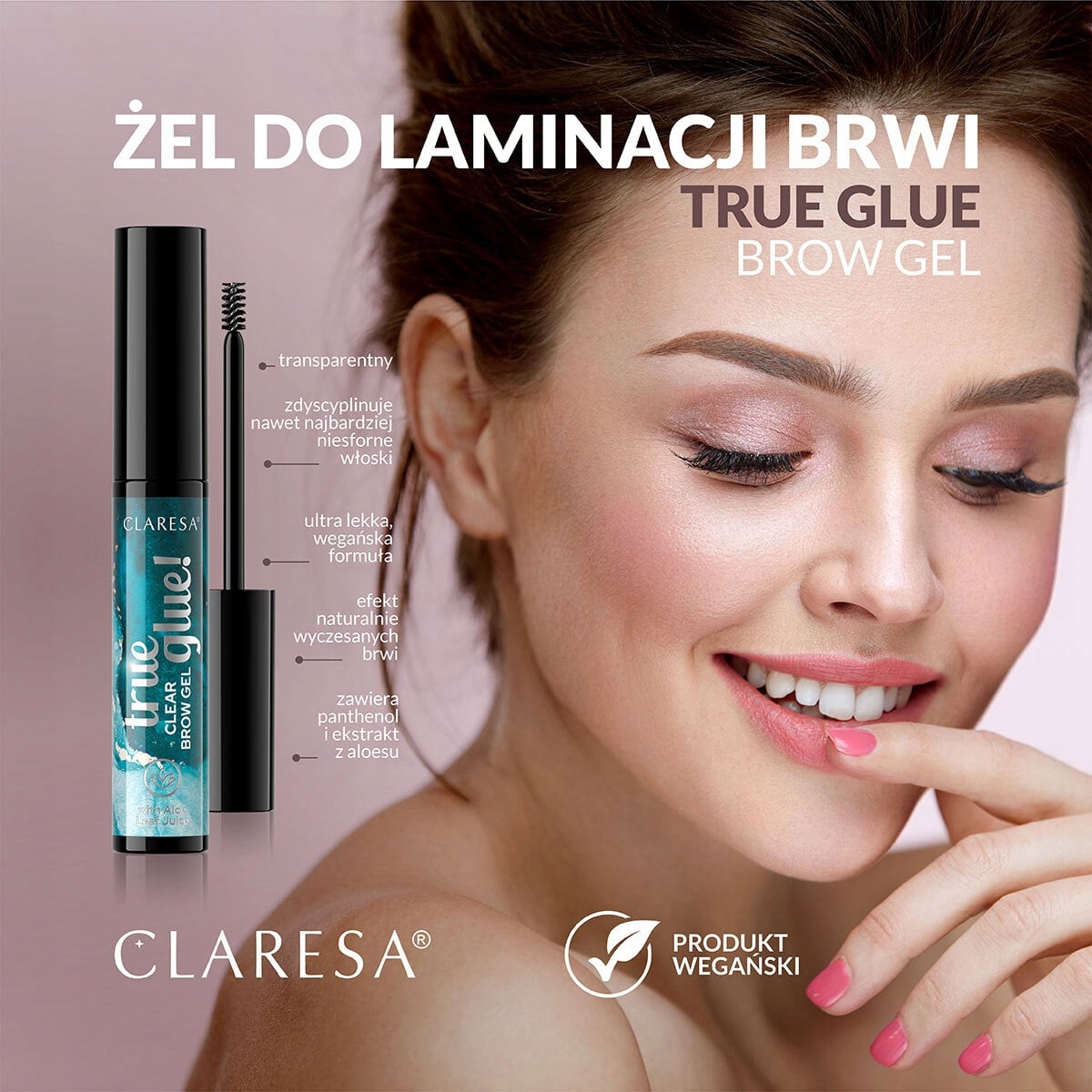 Claresa Żel do laminacji brwi 8g TRUE GLUE! clear Marka Claresa