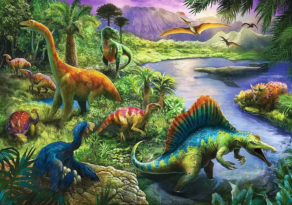 

Puzzle 200 Układanka Zwierzęta Dinozaury 7+ Trefl