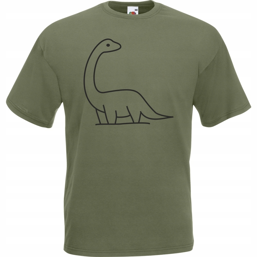 

Koszulka dinozaur dino dinuś S oliwkowa