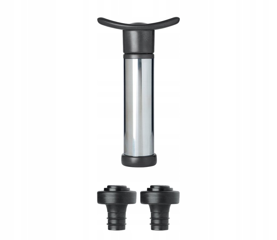 Vakuová pumpa Cilio na víno ocelová a 2 zátky