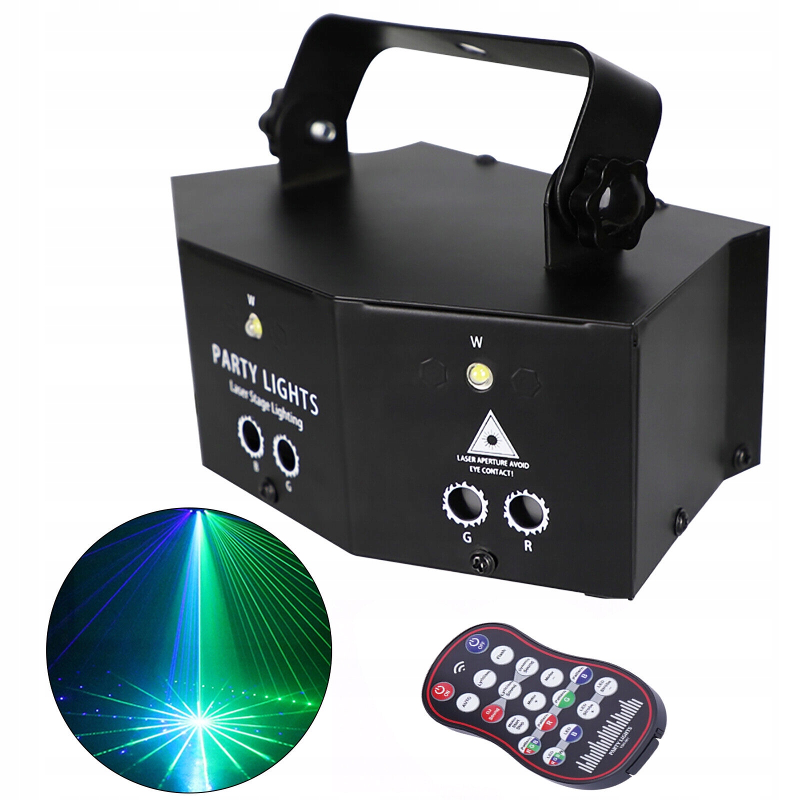 DISCO PROJEKTOR KOLOROFON LASER W RYTM MUZYKI Model 235916245N