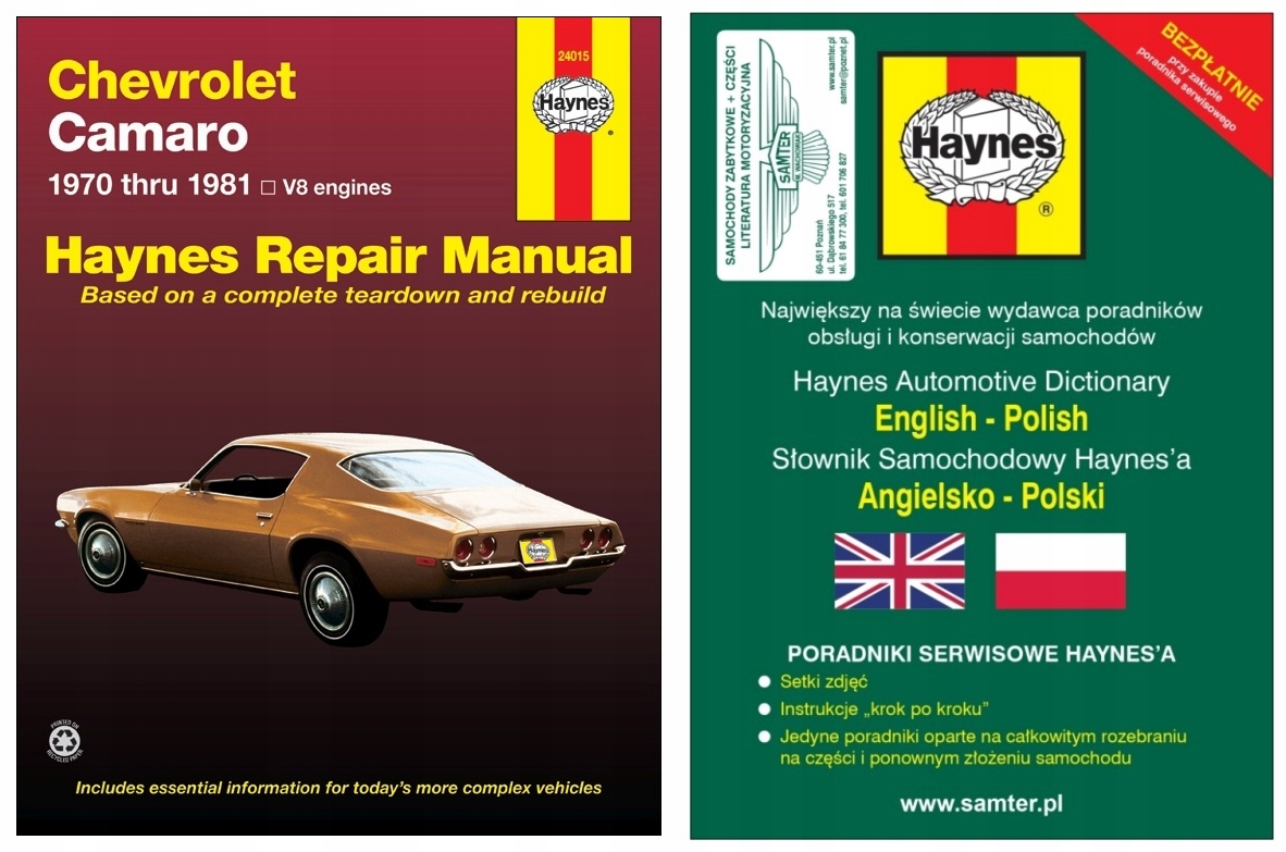 Chevrolet Camaro 1970-81 руководство по ремонту Haynes