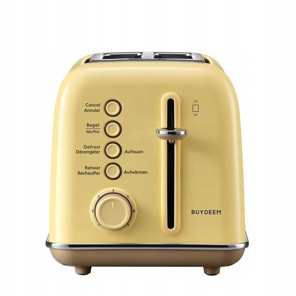 Buydeem Hriankovač na 2 plátky, model DT620E, farba jemná žltá, Eu DT620E…