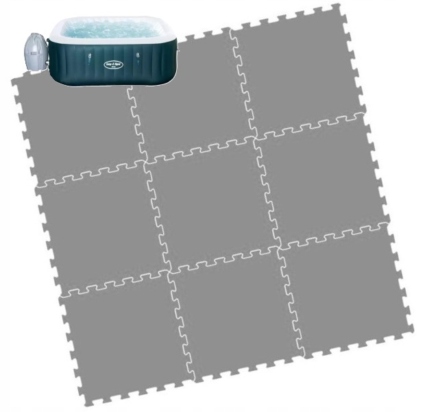 Penová Podložka Bestway Lay-z-spa Ibiza 180x180x66CM Puzzle Pod Spa Basen