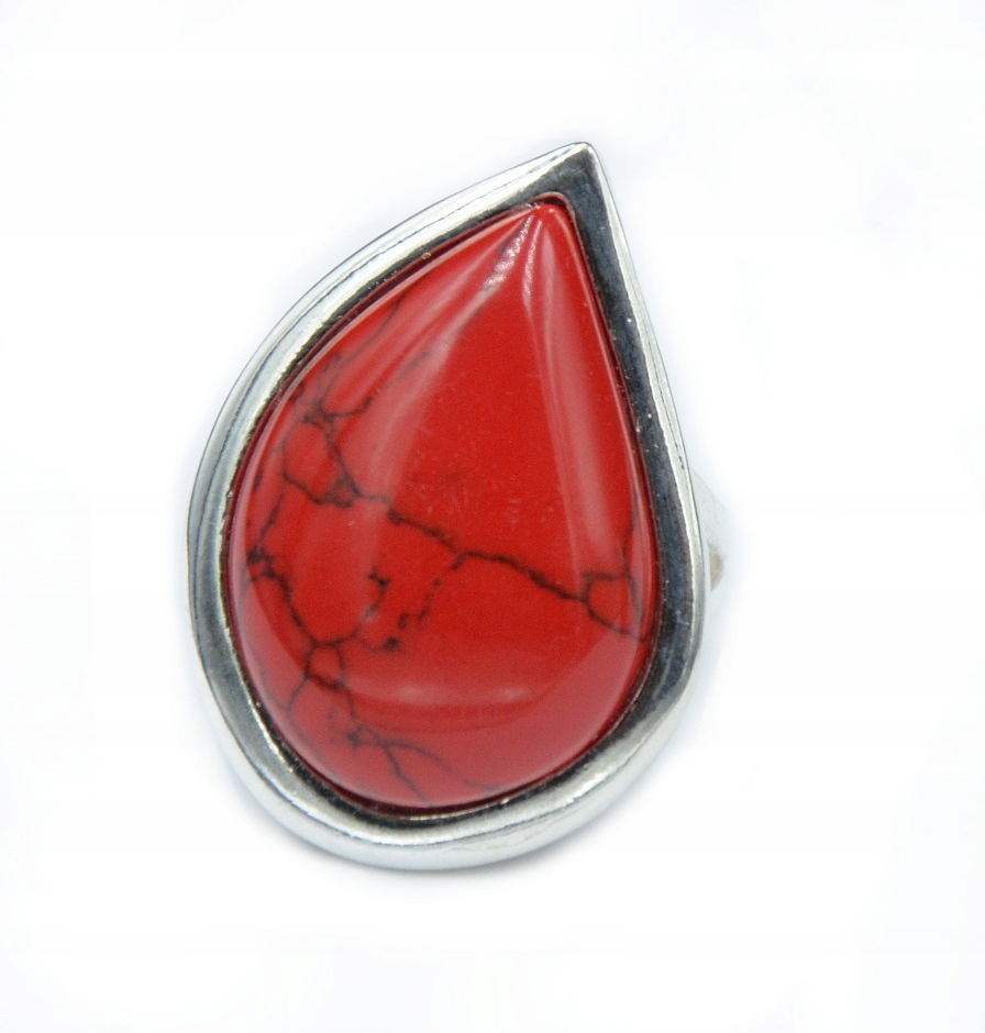 

Pierścionek Srebrny Z Koralem Rozmiar 13 Pr925!