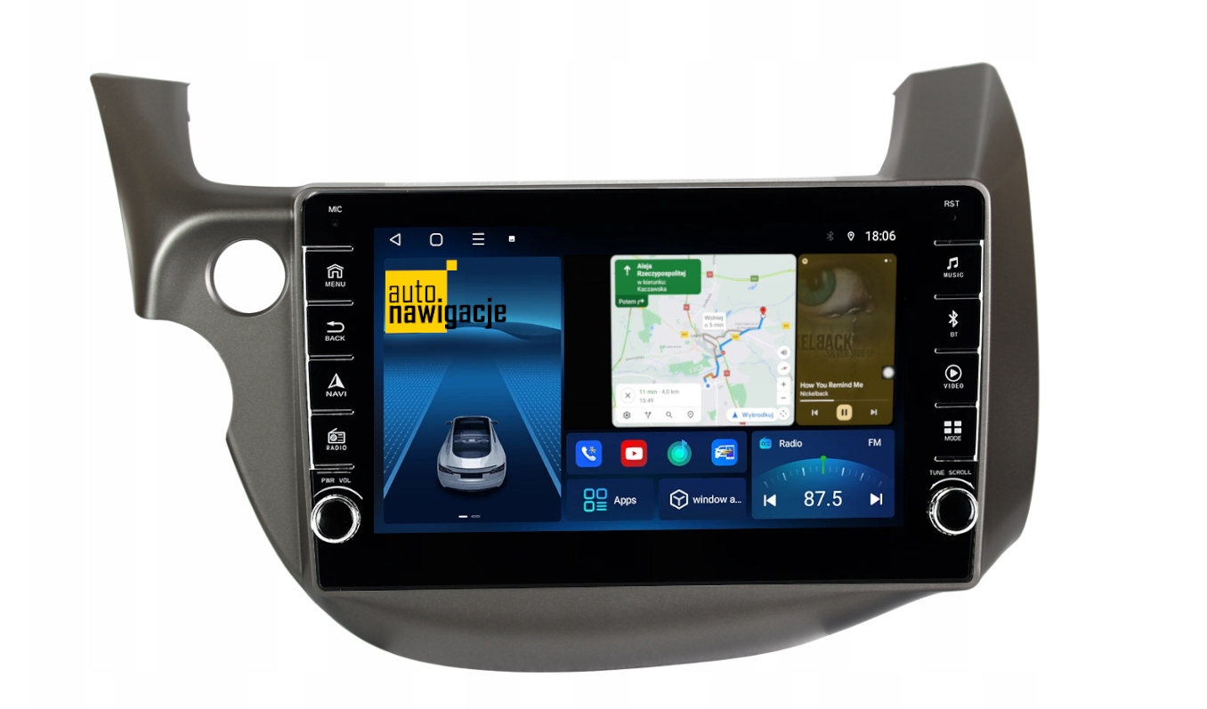 Radio Nawigacja Gps Honda Jazz 2007-2014 Android