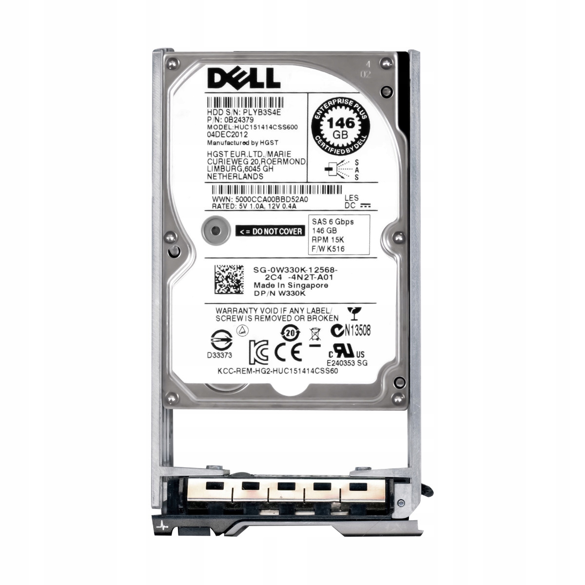 Dell 0W330K 146GB 15K 64MB SAS-2 2.5" HUC151414CSS600
