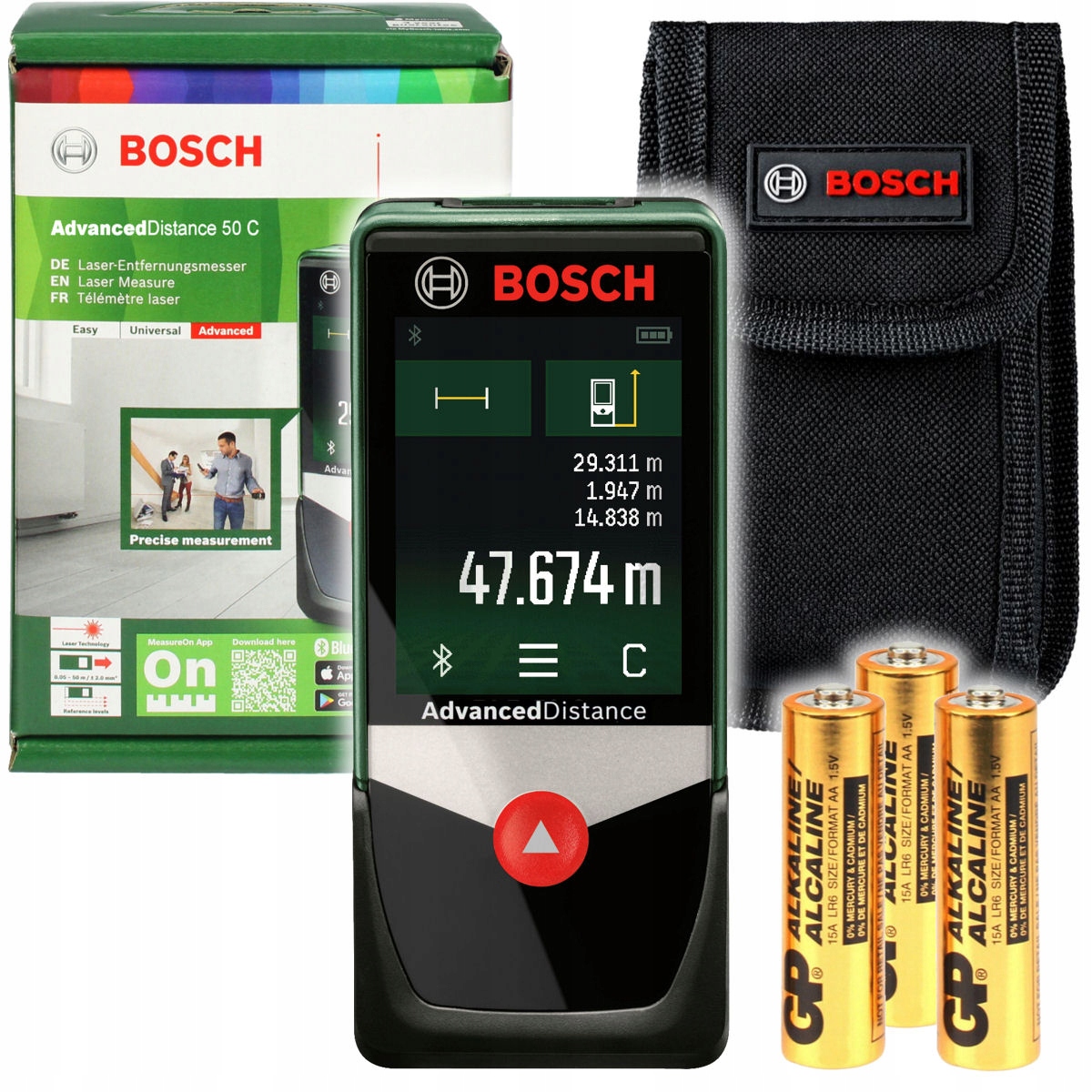 Bosch Laserový Dálkoměr Universaldistance Plr 50 C Bosch dosah 50 metrů