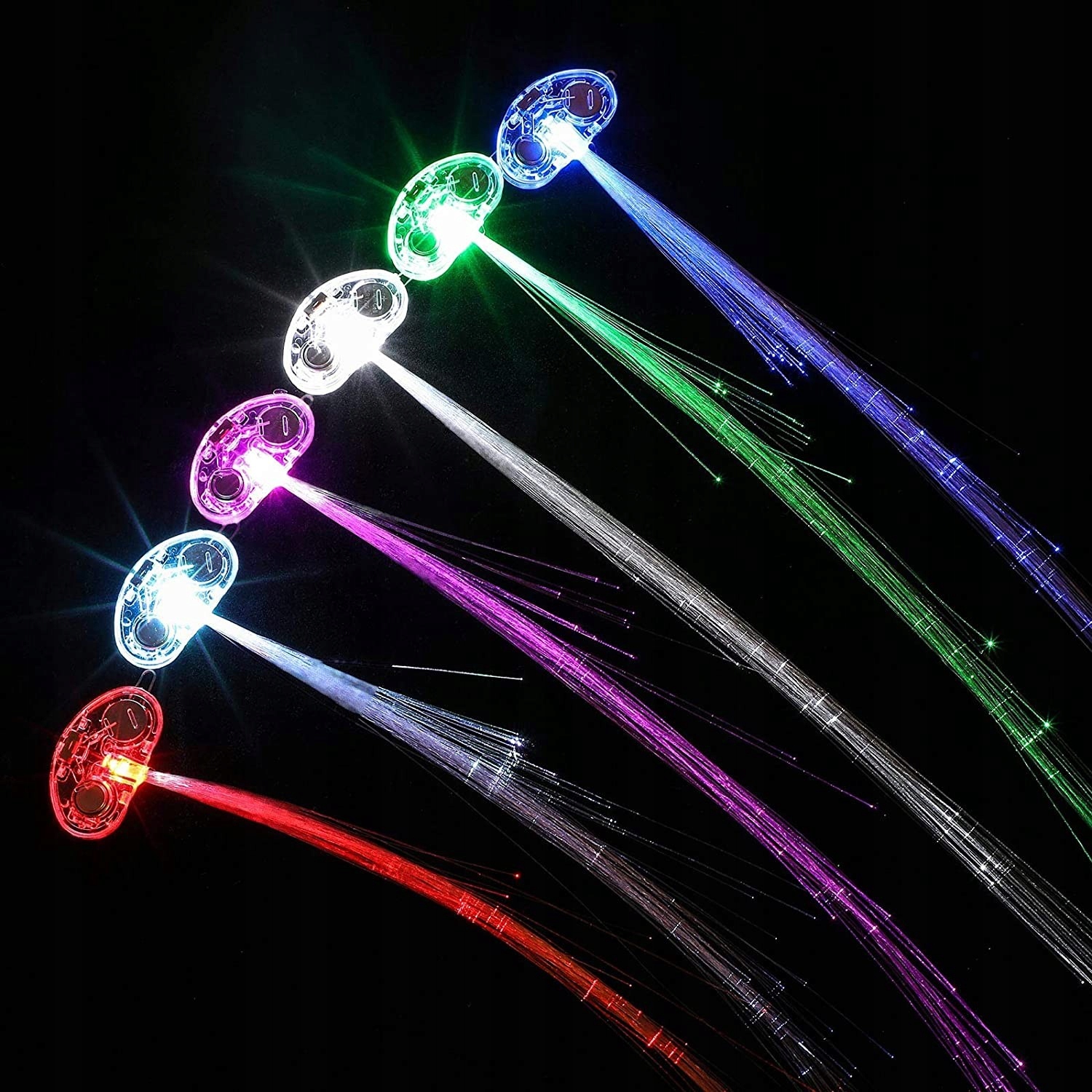 ŚWIECĄCA SPINKA LED party ŚWIECĄCE kolorowe WŁOSY Kod producenta 3341