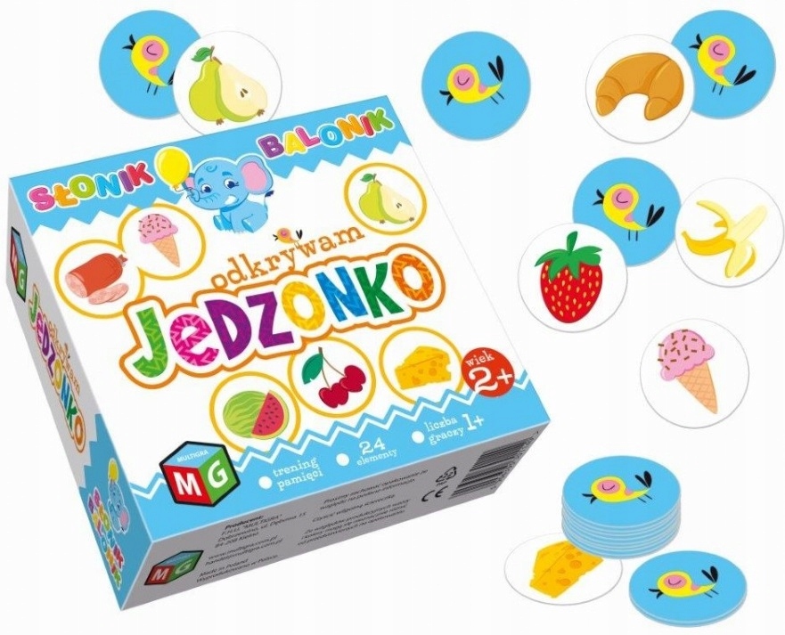 

Gra Edukacyjna Odkrywam Jedzonko Słonik Balonik