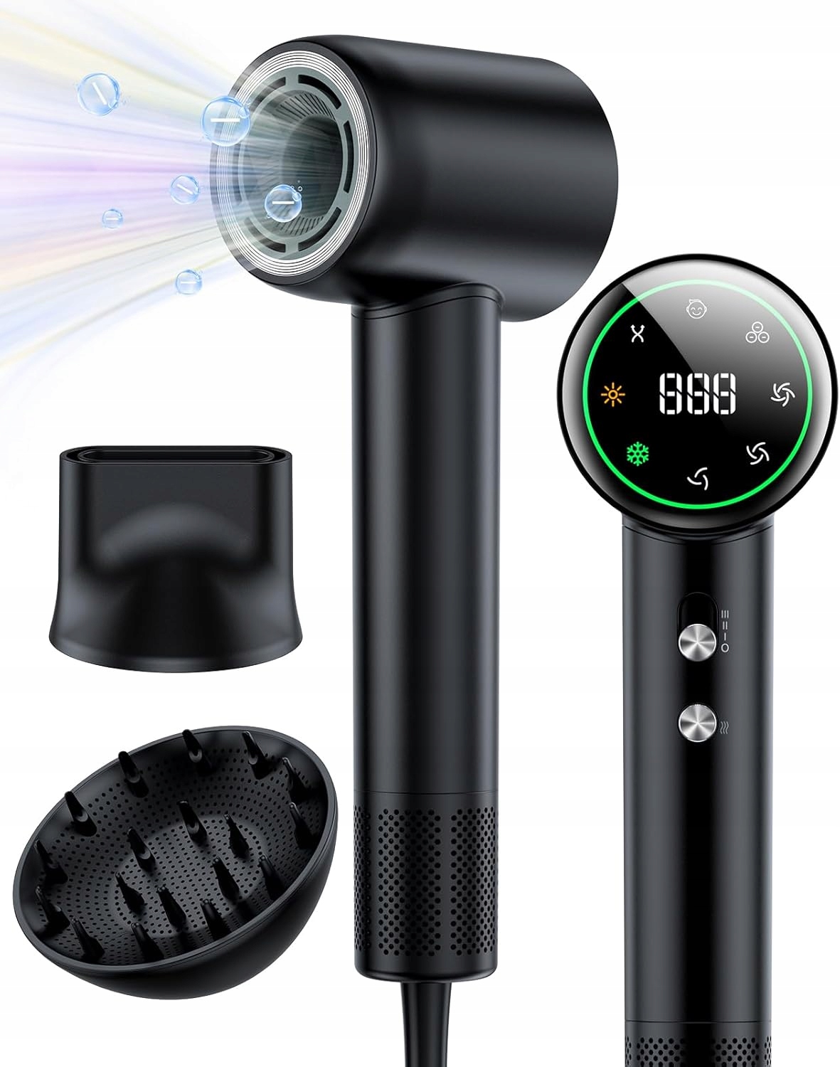 Suszarka Do Włosów Snugluv Jonowa Dyfuzor Cicha Mocna Przenośna 1500W Pro